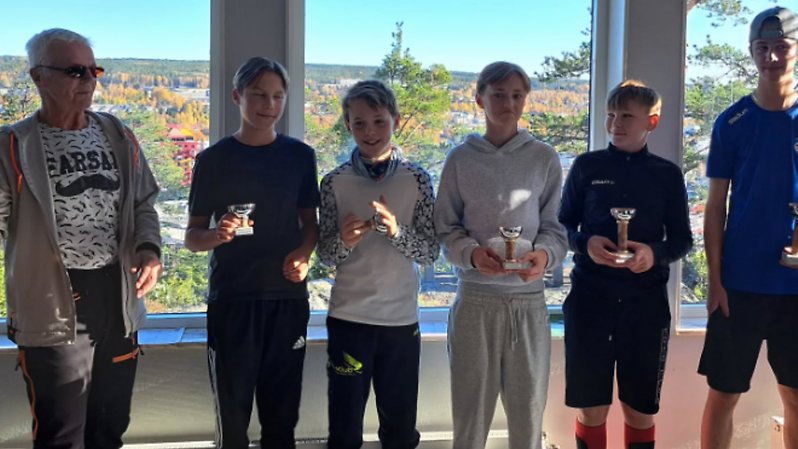 Backhopparveteranen Anders Lundkvist var prisutdelare under SM i Örnsköldsvik. Foto: @skiteamswedenjumping. 